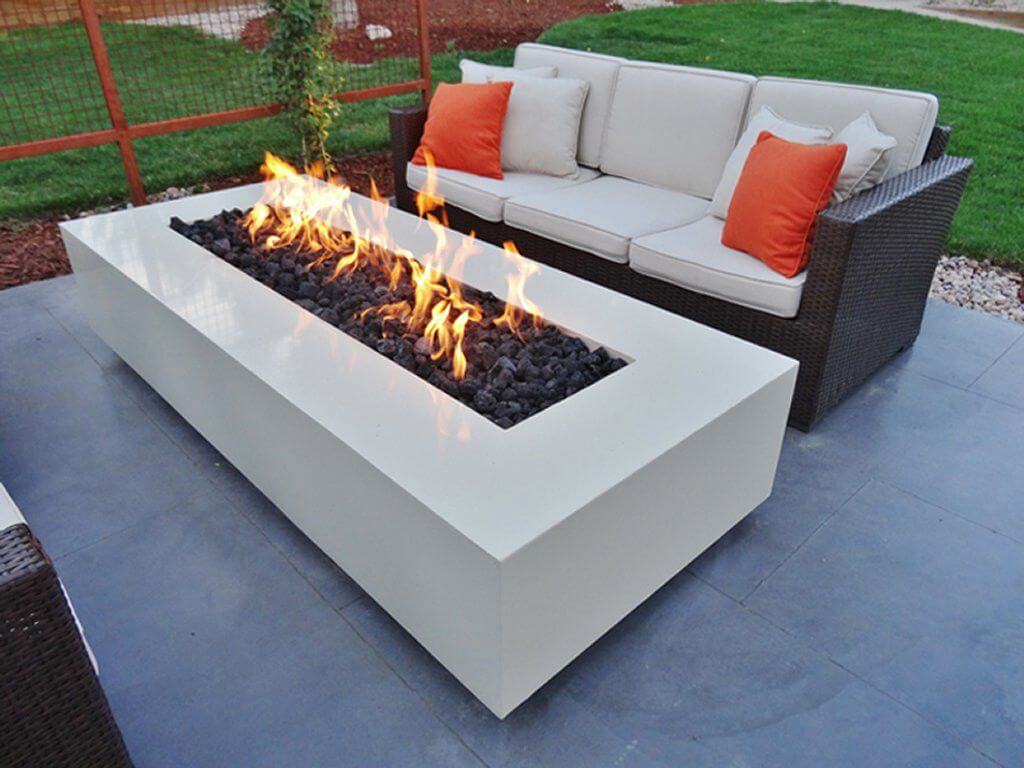 Rustic log fire pit