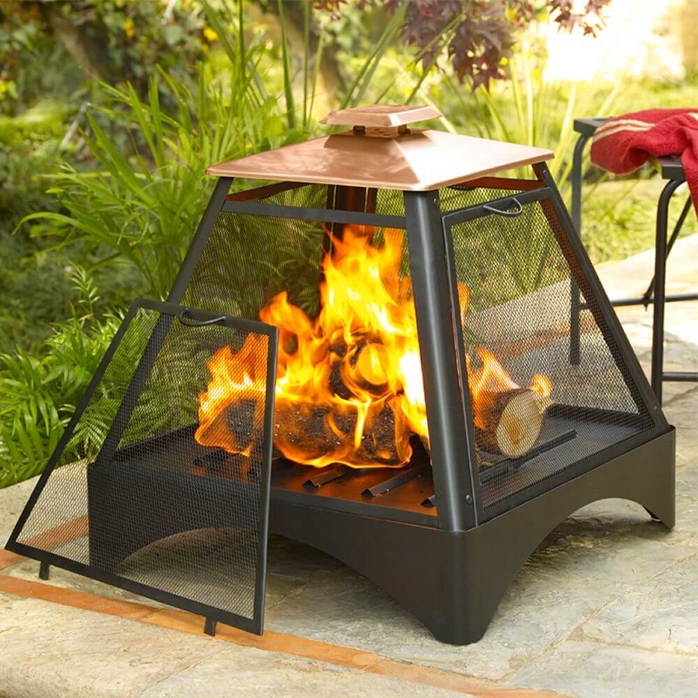 Multi-level pyramid fire pit