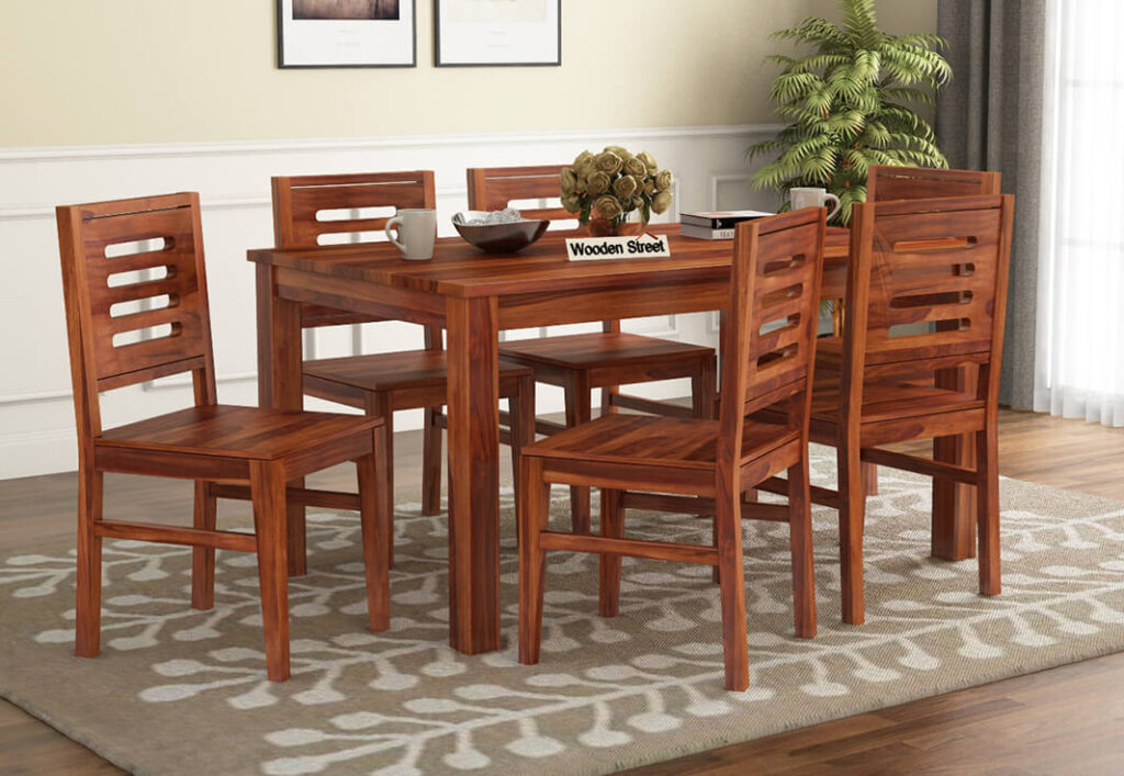 A Wooden Dining Table and Coffee Table