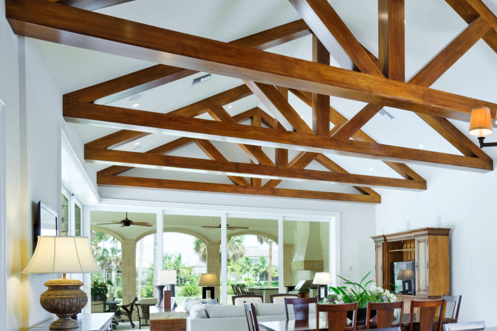 Wood beams for the ceiling