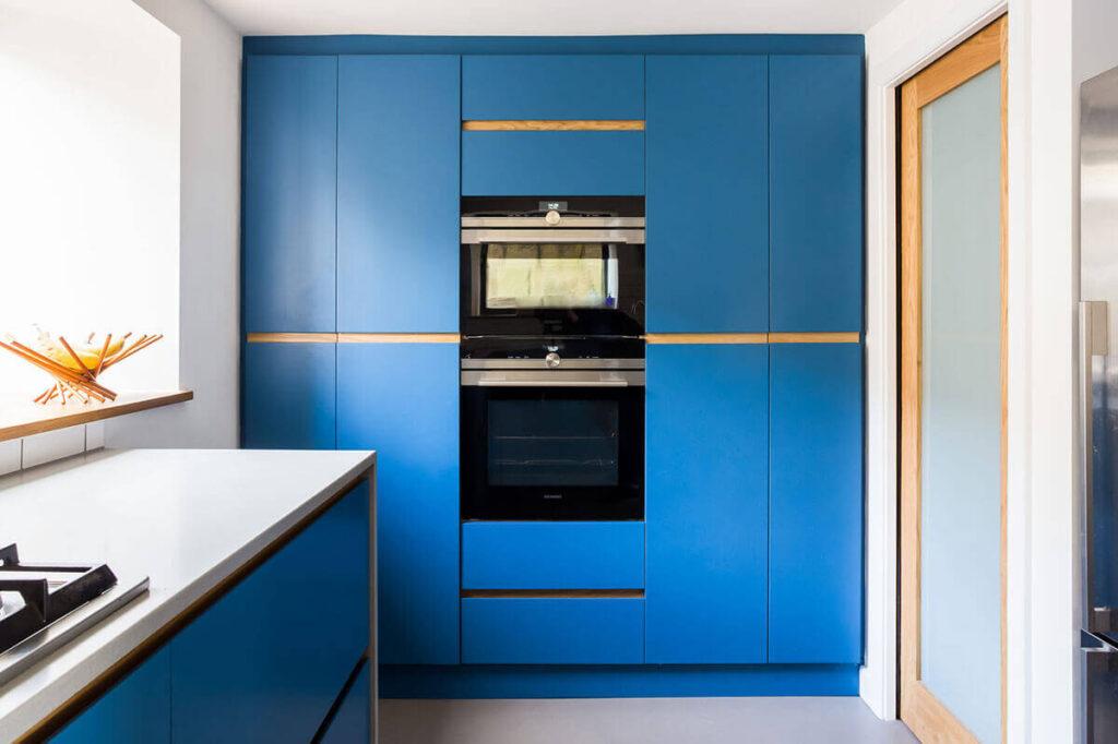 Electric Blue Cabinetry