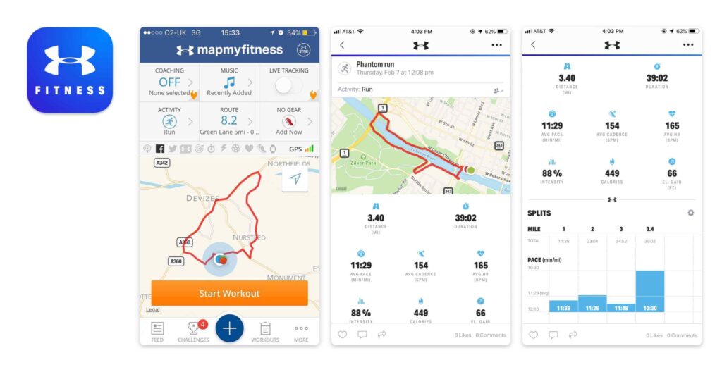 Map My Fitness App