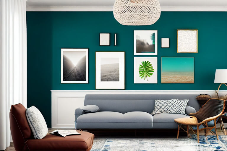 Create a gallery wall for living room