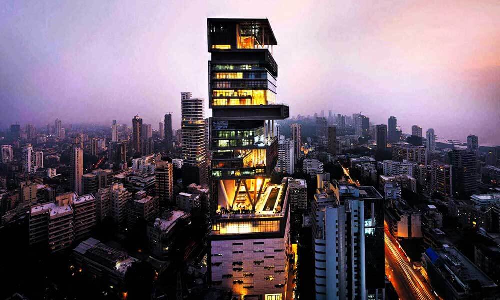 The Antilia Tower in Mumbai