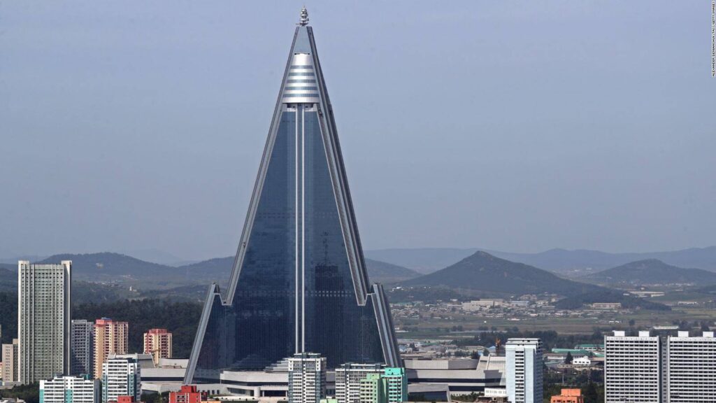 The Ryugyong Hotel in Pyongyang