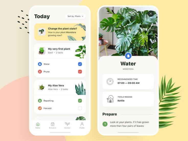 Florish plant care app