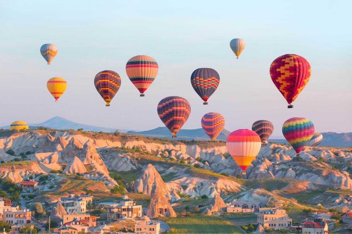 Hot air balloon trip in the USA