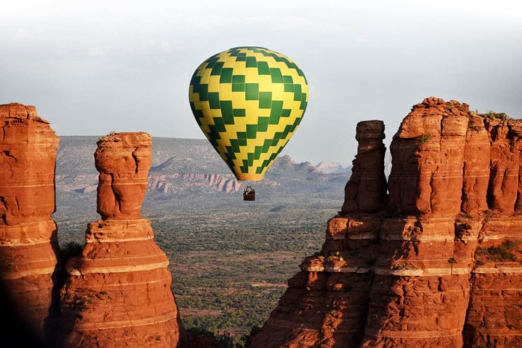 Hot air balloon ride Grand Canyon