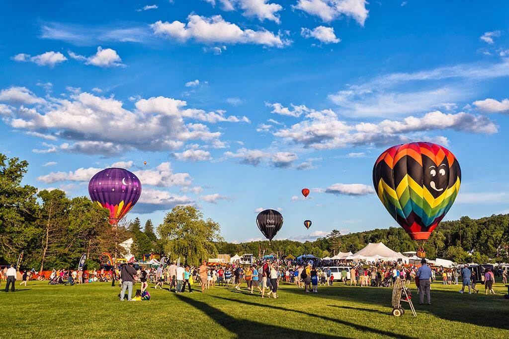 Hot air balloon ride Quechee