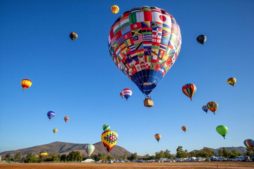 Hot air balloon ride San Diego