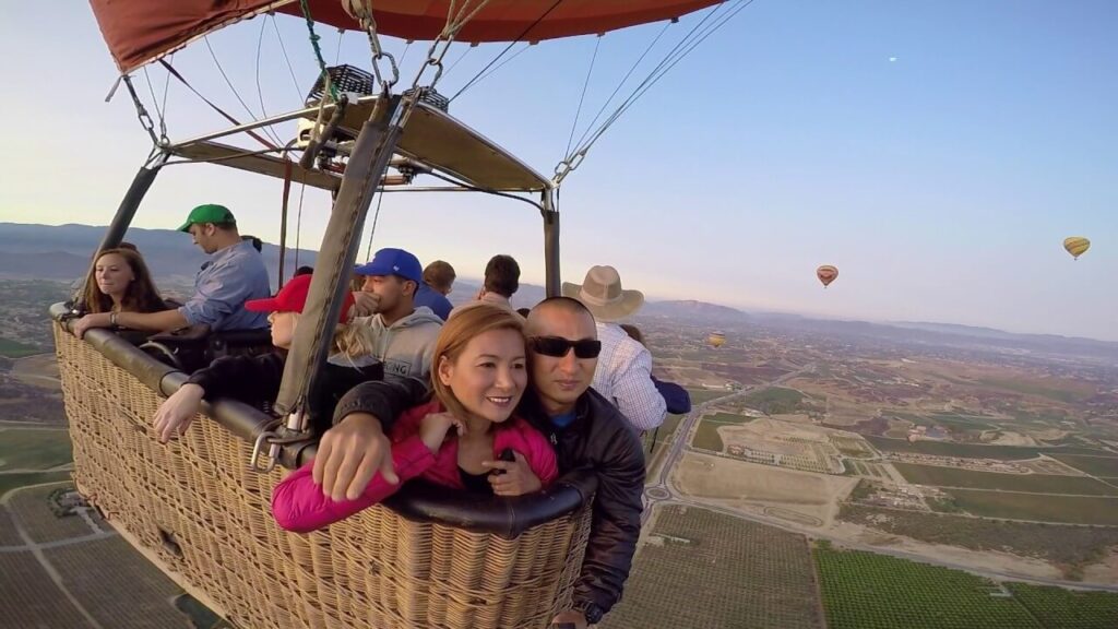 Hot air balloon ride temecula