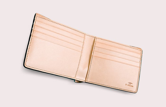 Il bussetto polished-leather billfold wallet