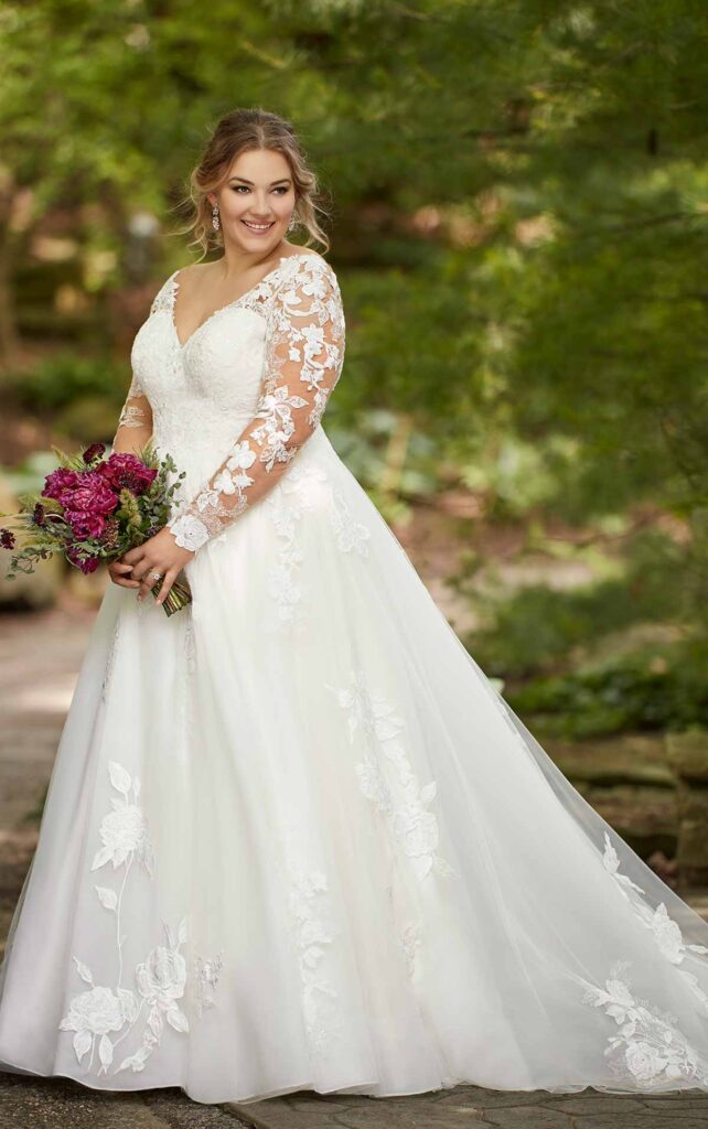 plus size ballgown wedding dress