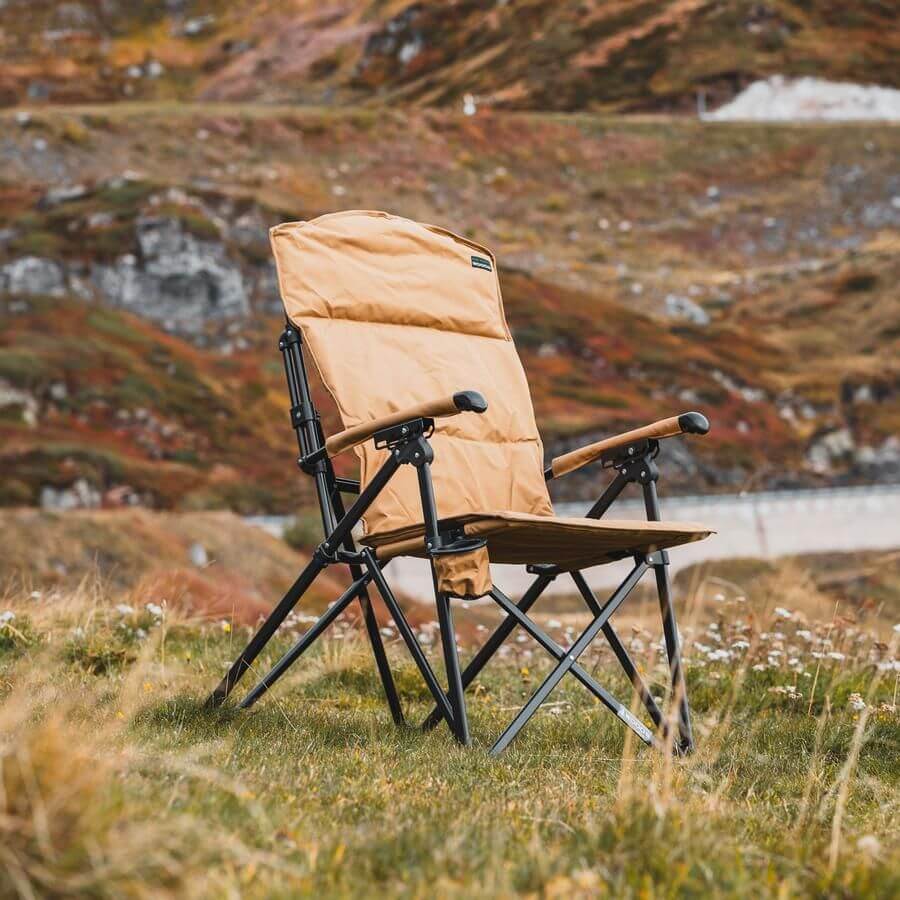 Siesta folding reclining camping chair