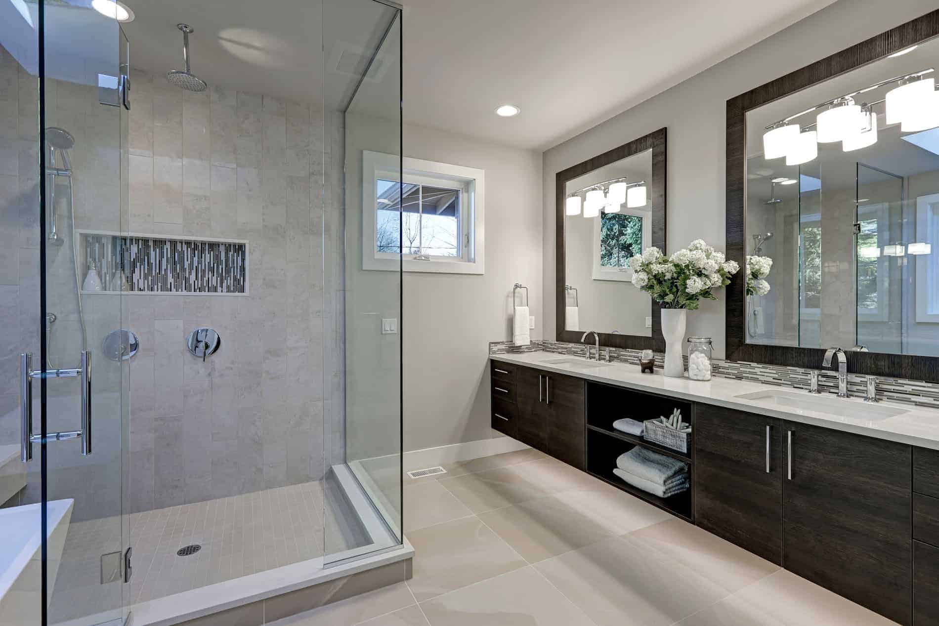 How to clean glass shower doors for a bathroom