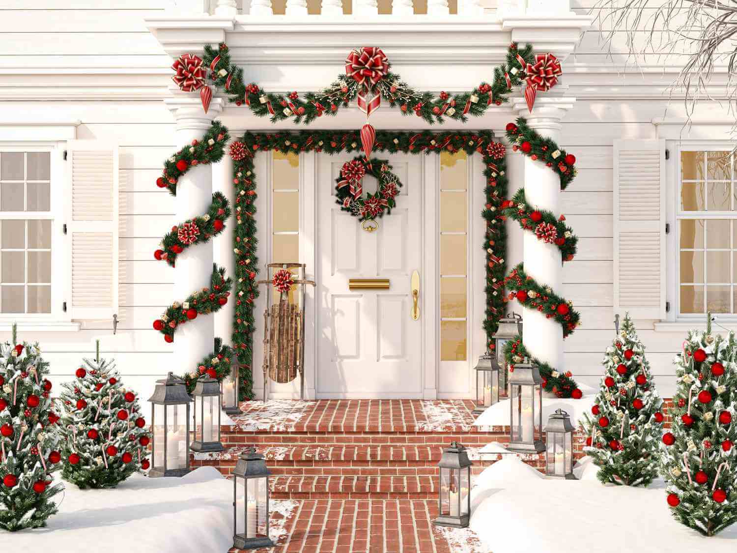 Christmas door decoration ideas